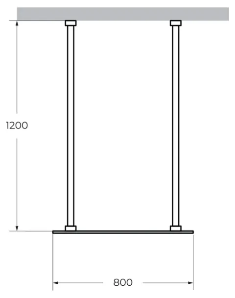Душевая перегородка Cezares Liberta L-2 80×120