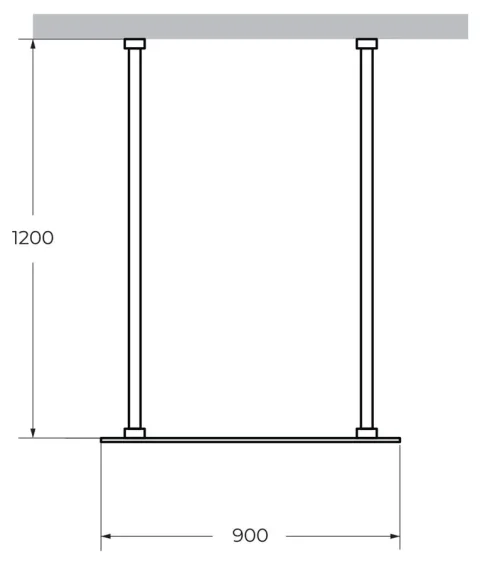 Душевая перегородка Cezares Liberta L-2 90×120