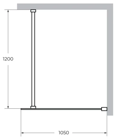 Душевая перегородка Cezares Liberta L-1 105×120