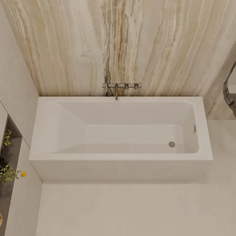 Ванна из искусственного камня Veconi Solita Slim 160×70