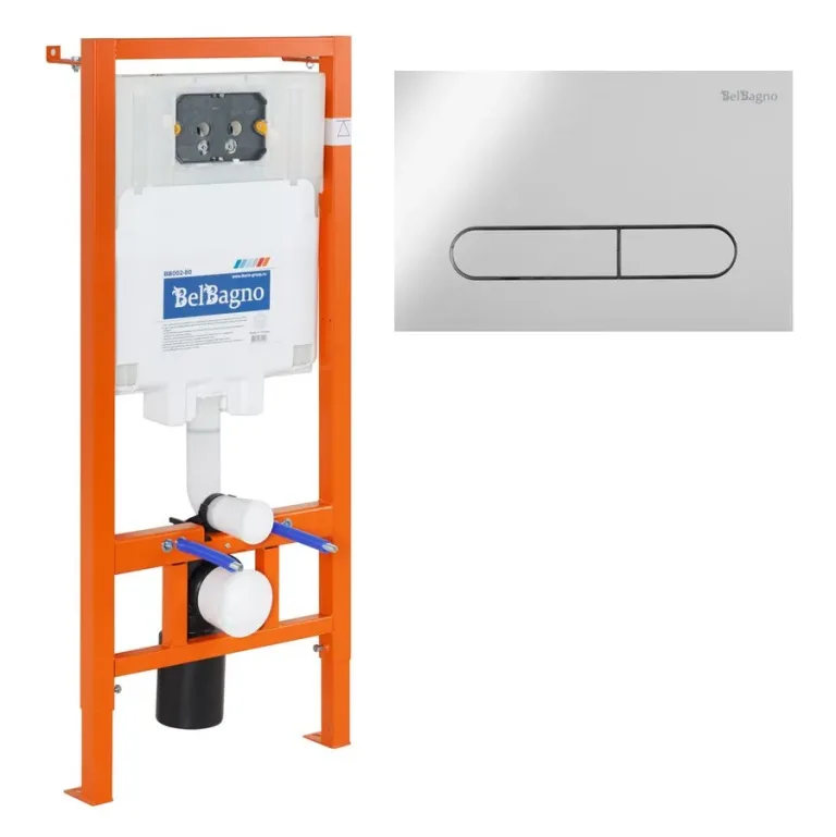 Инсталляция BelBagno BB002-80 с кнопкой смыва
