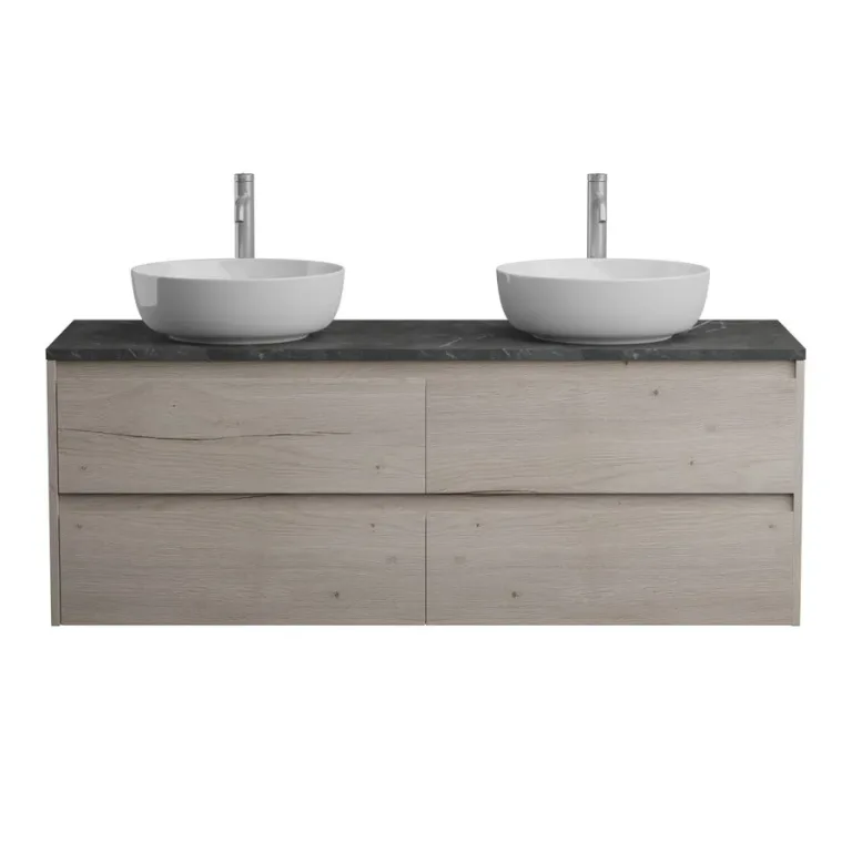 Тумба Kraft 140 со столешницей (KRAFT-1400-4C-SO-2-RGB+KEP-140-2-MNO) BelBagno