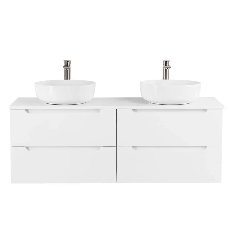 Тумба Etna 120 со столешницей, высота 50 см (ETNA-600-2C-SO-BL-P+EK-120-2-BL) BelBagno