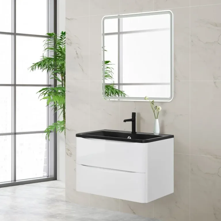 Зеркало Marino 80×80, SPC-MAR-LED-BTN BelBagno