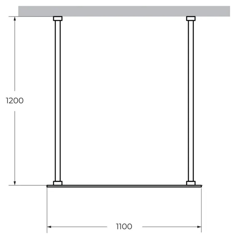 Душевая перегородка Cezares Liberta L-2 110×120