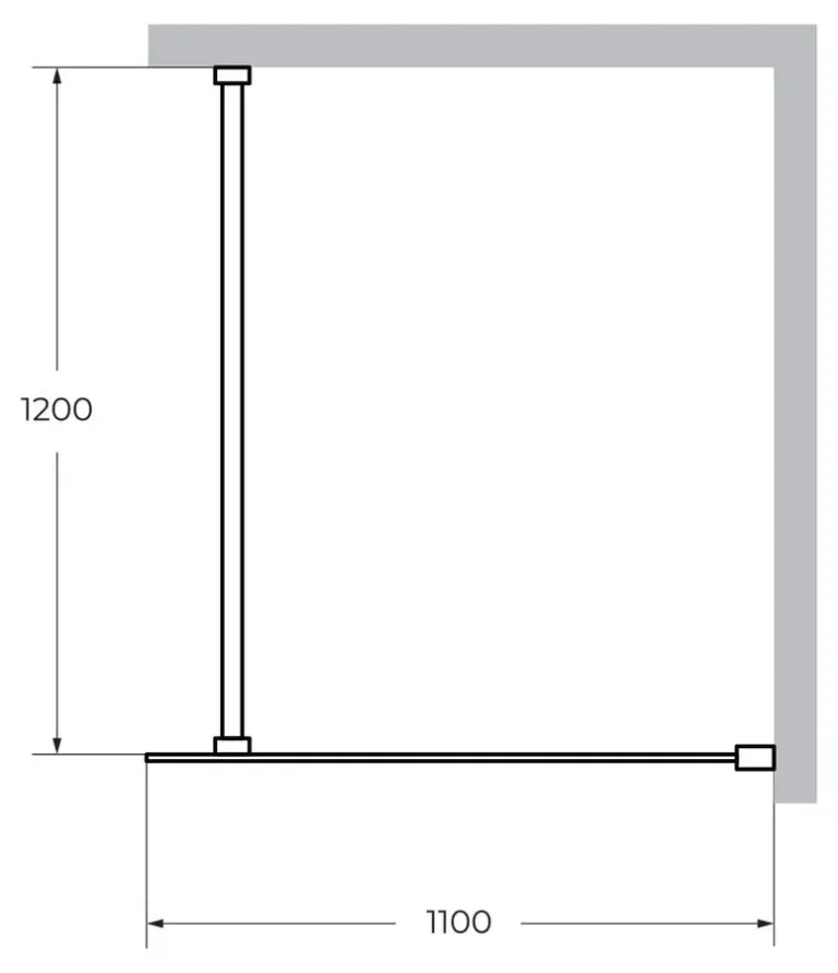 Душевая перегородка Cezares Liberta L-1 110×120