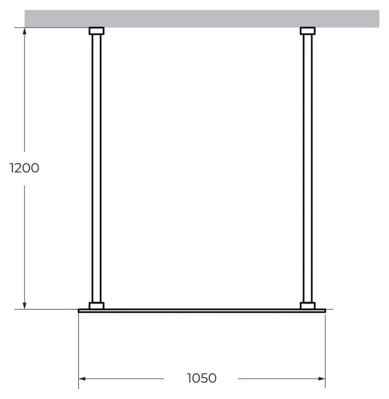 Душевая перегородка Cezares Liberta L-2 105×120