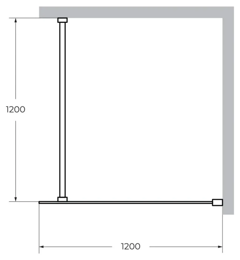 Душевая перегородка Cezares Liberta L-1 120×120