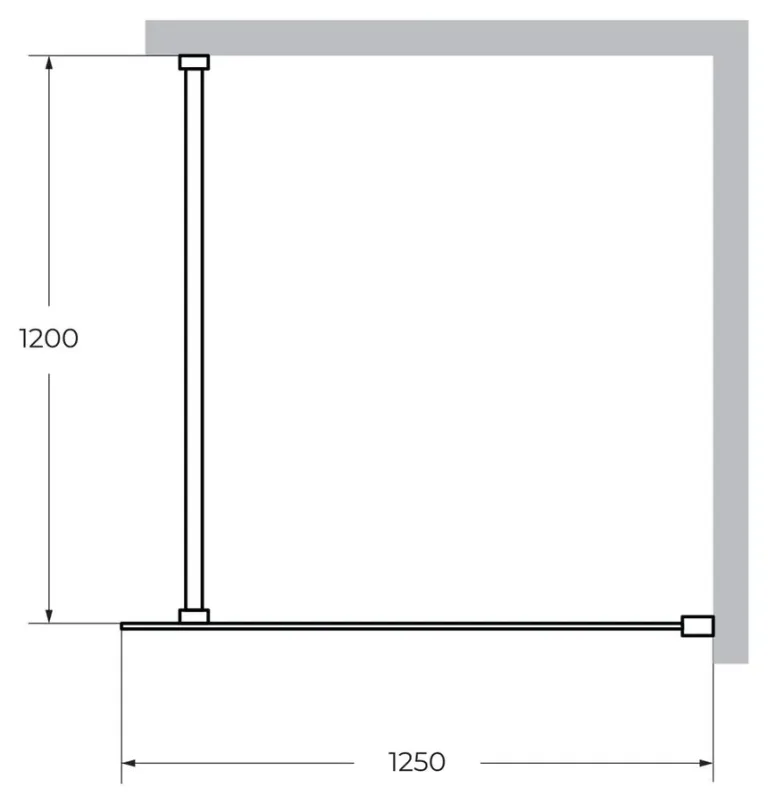 Душевая перегородка Cezares Liberta L-1 125×120