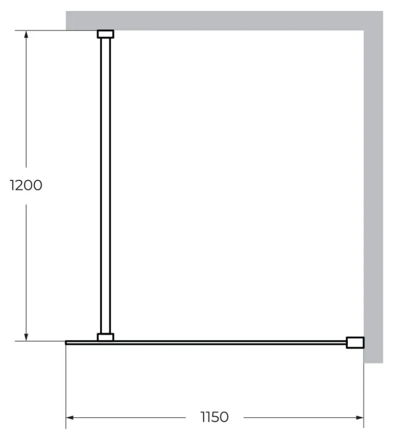 Душевая перегородка Cezares Liberta L-1 115×120