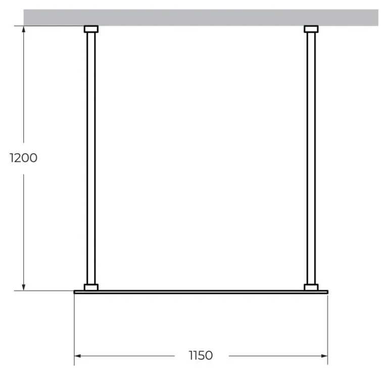 Душевая перегородка Cezares Liberta L-2 115×120