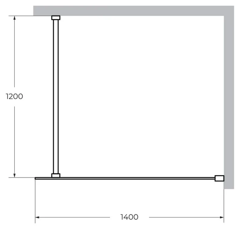 Душевая перегородка Cezares Liberta L-1 140×120