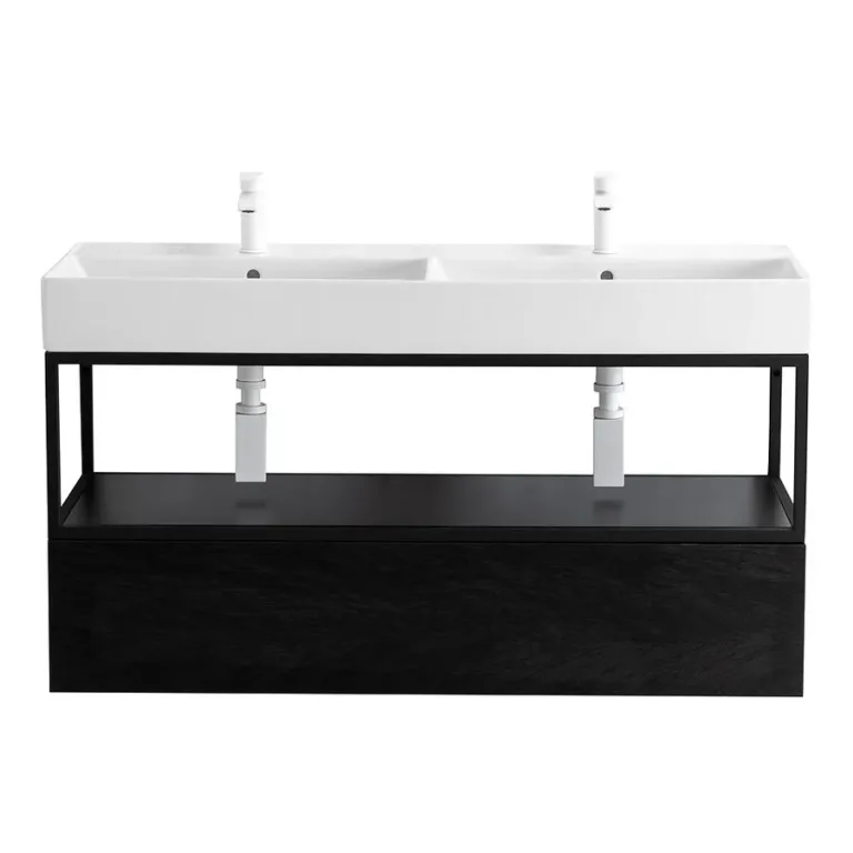 Консоль Cadro 120, подвесная, MENS-BIANCO (CADRO-120-MENS-BIANCO+CADRO-120/46/30-1C-SO-MET-ST+CZR-MIL-120-2-LVB) Cezares