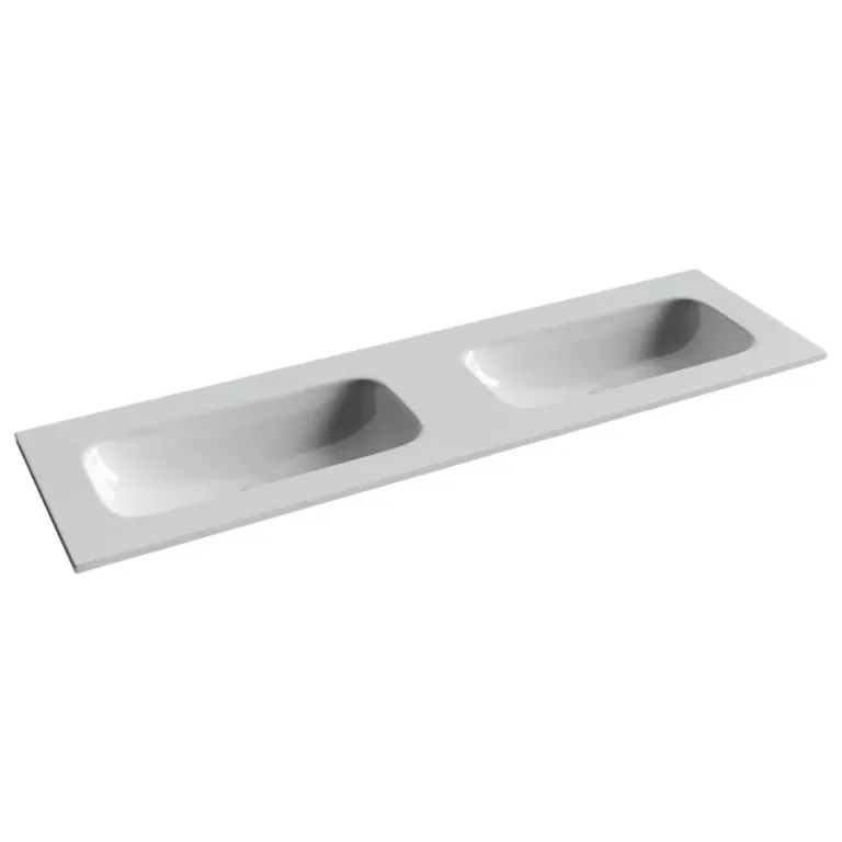 Раковина Grace 161 с двумя чашами без отверстия под смеситель Ceramica Nova