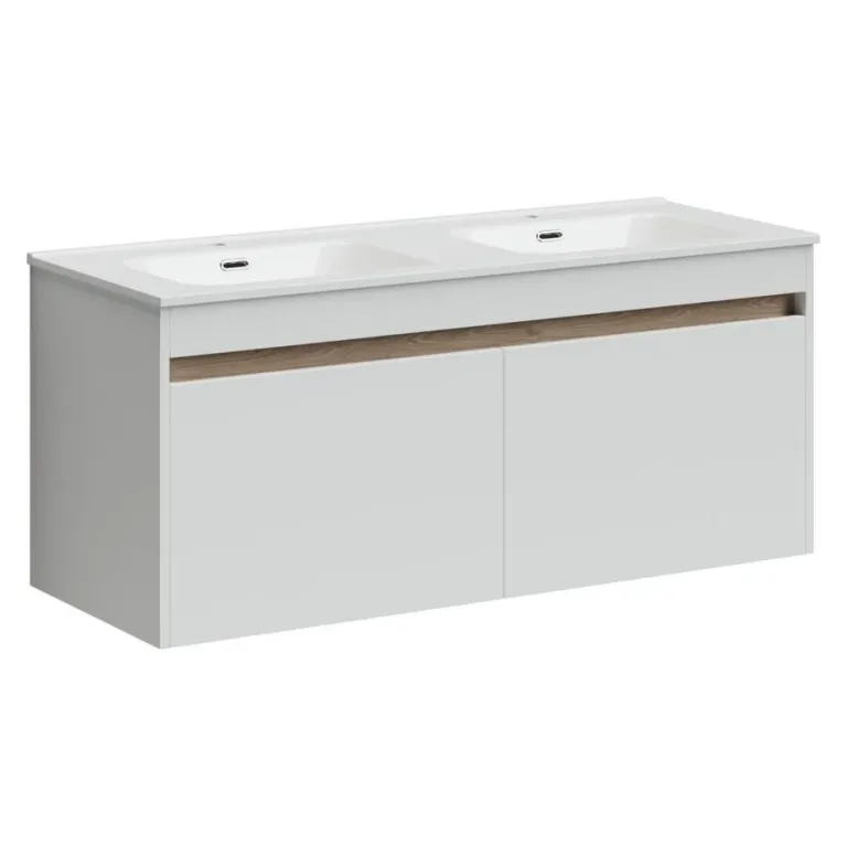 Тумба Smart 120 с двумя раковинами SANCOS