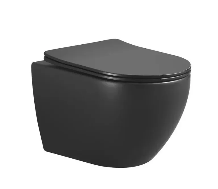 Подвесной унитаз BOHEME Nero с сиденьем с микролифтом
