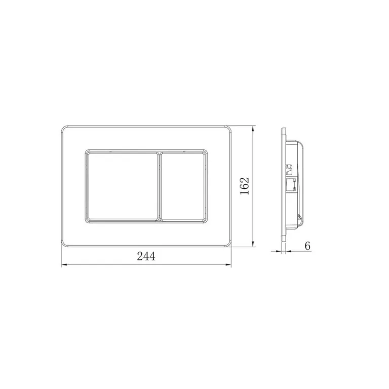 Кнопка смыва ALTROBAGNO PFP 0281 Ni