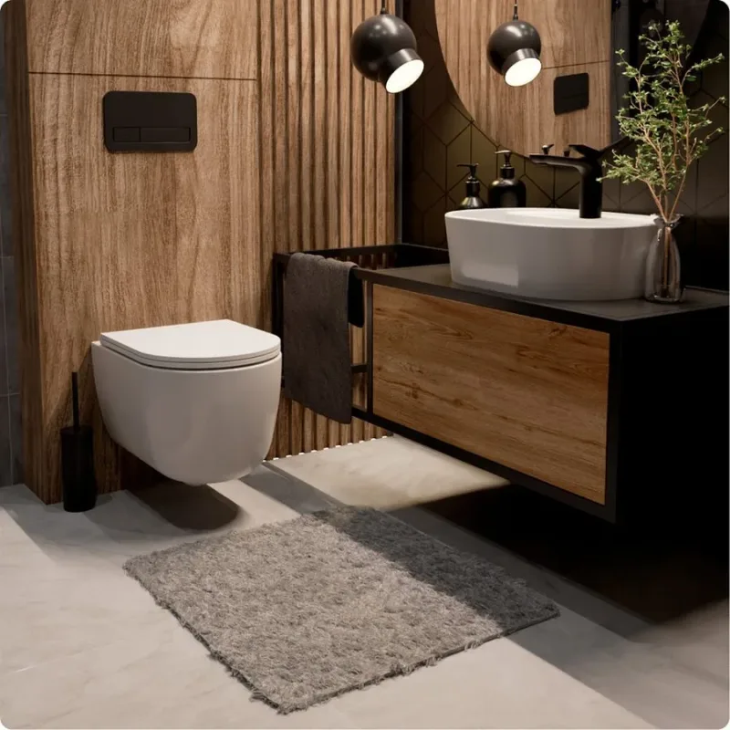 В интерьере